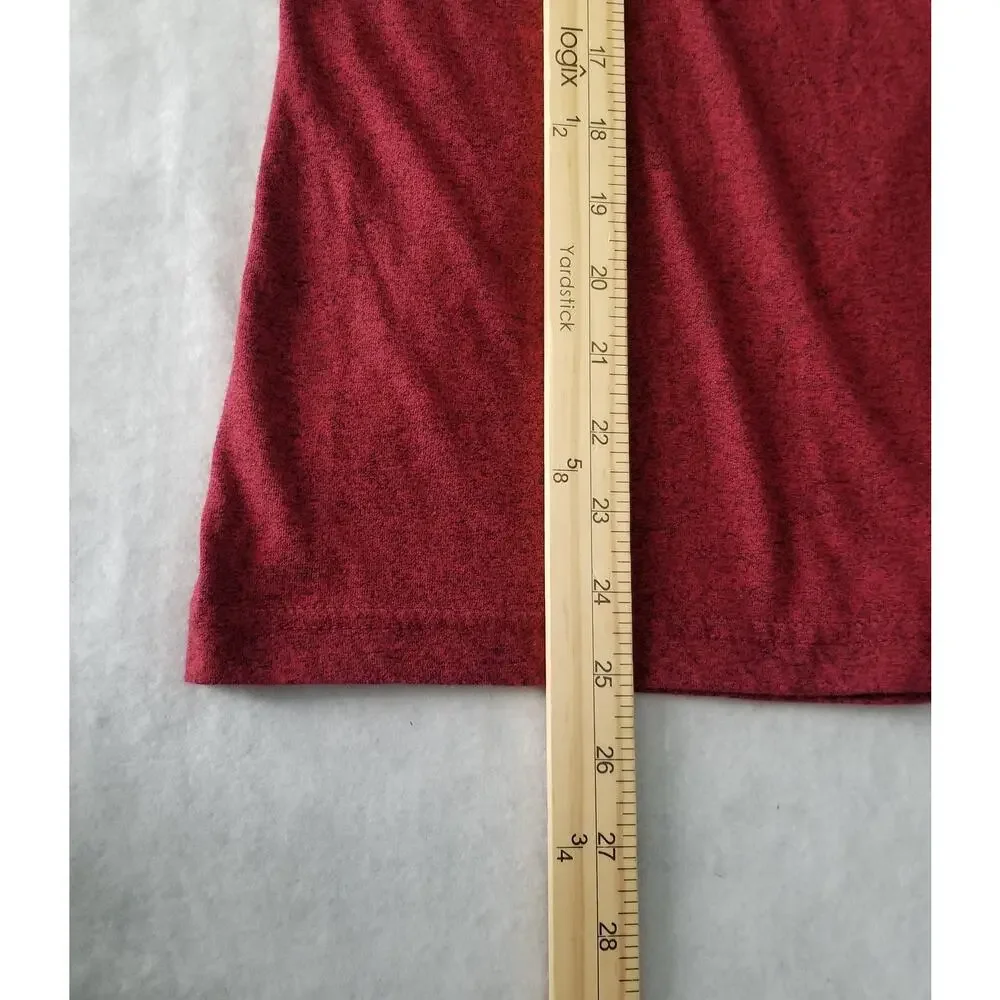 ❤️2/$12 Aeropostale Shirt Aero 87 Long Sleeve Cotton T-shirt Maroon Mens S